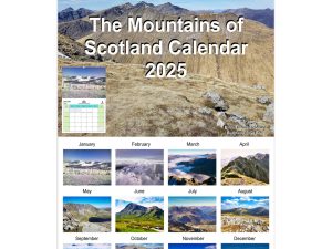 The Mountains of Scotland Wall Calendar 2025 Ledger Size